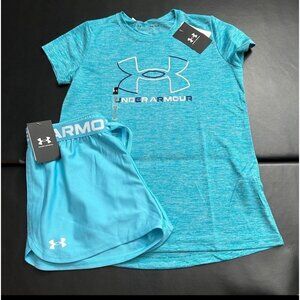 NWT Under Armour Athletic Set Girls Youth Size Large